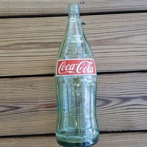 Vintage 32oz glass coke bottle